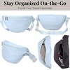 image:imageBaggallini Style Swift Belt Bag Sling Bag  Lightweight 12x7 Crossbody Bag Fanny Pack Belt wRFID and Adjustable StrapBlite Ice Blue