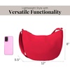 image:imageBaggallini Swift Crescent Crossbody Bag for Women  Lightweight 12x8 Travel Purse HandbagB Lite Scarlet Red