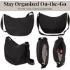 image:imageBaggallini Swift Crescent Crossbody Bag for Women  Lightweight 12x8 Travel Purse HandbagBlite Black