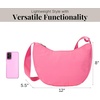 image:imageBaggallini Swift Crescent Crossbody Bag for Women  Lightweight 12x8 Travel Purse HandbagBlite Bloom Pink