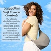 image:imageBaggallini Swift Crescent Crossbody Bag for Women  Lightweight 12x8 Travel Purse HandbagBlite Bloom Pink