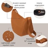 image:imageBaggallini Swift Crescent Crossbody Bag for Women  Lightweight 12x8 Travel Purse HandbagBlite Caramel