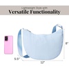 image:imageBaggallini Swift Crescent Crossbody Bag for Women  Lightweight 12x8 Travel Purse HandbagBlite Ice Blue