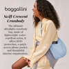 image:imageBaggallini Swift Crescent Crossbody Bag for Women  Lightweight 12x8 Travel Purse HandbagBlite Ice Blue