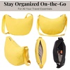 image:imageBaggallini Swift Crescent Crossbody Bag for Women  Lightweight 12x8 Travel Purse HandbagBlite Lemon