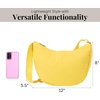 image:imageBaggallini Swift Crescent Crossbody Bag for Women  Lightweight 12x8 Travel Purse HandbagBlite Lemon