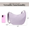 image:imageBaggallini Swift Crescent Crossbody Bag for Women  Lightweight 12x8 Travel Purse HandbagBlite Lilac