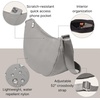 image:imageBaggallini Swift Crescent Crossbody Bag for Women  Lightweight 12x8 Travel Purse HandbagBlite Silver Sand