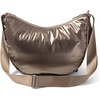 image:imageBaggallini Swift Crescent Crossbody Bag for Women  Lightweight 12x8 Travel Purse HandbagCopper Metallic
