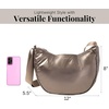 image:imageBaggallini Swift Crescent Crossbody Bag for Women  Lightweight 12x8 Travel Purse HandbagCopper Metallic
