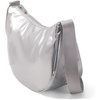 image:imageBaggallini Swift Crescent Crossbody Bag for Women  Lightweight 12x8 Travel Purse HandbagSilver Metallic
