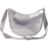 image:imageBaggallini Swift Crescent Crossbody Bag for Women  Lightweight 12x8 Travel Purse HandbagSilver Metallic