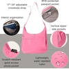 image:imageBaggallini Swift Hobo Crossbody Bag for Women  Lightweight 157x16 Travel Purse Handbag Hobo BagBlite Bloom Pink