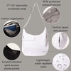 image:imageBaggallini Swift Hobo Crossbody Bag for Women  Lightweight 157x16 Travel Purse Handbag Hobo BagBlite Bright White