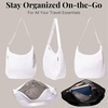 image:imageBaggallini Swift Hobo Crossbody Bag for Women  Lightweight 157x16 Travel Purse Handbag Hobo BagBlite Bright White