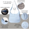 image:imageBaggallini Swift Hobo Crossbody Bag for Women  Lightweight 157x16 Travel Purse Handbag Hobo BagBlite Ice Blue