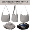 image:imageBaggallini Swift Hobo Crossbody Bag for Women  Lightweight 157x16 Travel Purse Handbag Hobo BagBlite Silver Sand