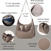 image:imageBaggallini Swift Hobo Crossbody Bag for Women  Lightweight 157x16 Travel Purse Handbag Hobo BagCopper Metallic
