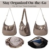 image:imageBaggallini Swift Hobo Crossbody Bag for Women  Lightweight 157x16 Travel Purse Handbag Hobo BagCopper Metallic