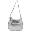 image:imageBaggallini Swift Hobo Crossbody Bag for Women  Lightweight 157x16 Travel Purse Handbag Hobo BagSilver Metallic