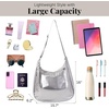 image:imageBaggallini Swift Hobo Crossbody Bag for Women  Lightweight 157x16 Travel Purse Handbag Hobo BagSilver Metallic