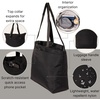 image:imageBaggallini Swift Tote Bag for Women  Lightweight 12x16 Nylon Zipped Travel Carry On Bag wLuggage SleeveBlite Black