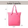 image:imageBaggallini Swift Tote Bag for Women  Lightweight 12x16 Nylon Zipped Travel Carry On Bag wLuggage SleeveBlite Bloom Pink