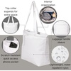 image:imageBaggallini Swift Tote Bag for Women  Lightweight 12x16 Nylon Zipped Travel Carry On Bag wLuggage SleeveBlite Bright White
