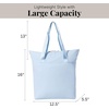 image:imageBaggallini Swift Tote Bag for Women  Lightweight 12x16 Nylon Zipped Travel Carry On Bag wLuggage SleeveBlite Ice Blue