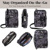 image:imageBaggallini The New Classic Collection Take Two RFID Bryant CrossbodyBlack Hydrangea