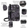 image:imageBaggallini The New Classic Collection Take Two RFID Bryant CrossbodyBlack Hydrangea