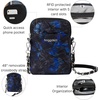 image:imageBaggallini The New Classic Collection Take Two RFID Bryant CrossbodyNavy Onyx Watercolor Quilt With Chain
