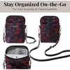 image:imageBaggallini The New Classic Collection Take Two RFID Bryant CrossbodyRed Onyx Watercolor Quilt With Chain