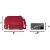 image:imageBaggallini Triple Zip Small Crossbody Bag for Women  Lightweight Convertible Fanny Pack Belt BagApple
