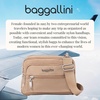 image:imageBaggallini Triple Zip Small Crossbody Bag for Women  Lightweight Convertible Fanny Pack Belt BagBeach