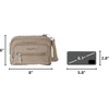 image:imageBaggallini Triple Zip Small Crossbody Bag for Women  Lightweight Convertible Fanny Pack Belt BagBeach