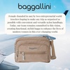 image:imageBaggallini Triple Zip Small Crossbody Bag for Women  Lightweight Convertible Fanny Pack Belt BagBeach