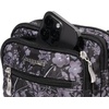 image:imageBaggallini Triple Zip Small Crossbody Bag for Women  Lightweight Convertible Fanny Pack Belt BagBlack Hydrangea