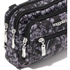 image:imageBaggallini Triple Zip Small Crossbody Bag for Women  Lightweight Convertible Fanny Pack Belt BagBlack Hydrangea