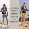 image:imageBaggallini Triple Zip Small Crossbody Bag for Women  Lightweight Convertible Fanny Pack Belt BagBlack Puff