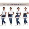 image:imageBaggallini Triple Zip Small Crossbody Bag for Women  Lightweight Convertible Fanny Pack Belt BagBlack Puff