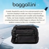image:imageBaggallini Triple Zip Small Crossbody Bag for Women  Lightweight Convertible Fanny Pack Belt BagBlack Puff
