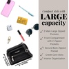 image:imageBaggallini Triple Zip Small Crossbody Bag for Women  Lightweight Convertible Fanny Pack Belt BagBlack Velvet