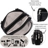 image:imageBaggallini Triple Zip Small Crossbody Bag for Women  Lightweight Convertible Fanny Pack Belt BagBlack Velvet
