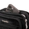 image:imageBaggallini Triple Zip Small Crossbody Bag for Women  Lightweight Convertible Fanny Pack Belt BagBlack Velvet