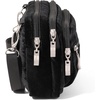 image:imageBaggallini Triple Zip Small Crossbody Bag for Women  Lightweight Convertible Fanny Pack Belt BagBlack Velvet