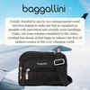 image:imageBaggallini Triple Zip Small Crossbody Bag for Women  Lightweight Convertible Fanny Pack Belt BagBlack With Sand Lining