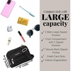 image:imageBaggallini Triple Zip Small Crossbody Bag for Women  Lightweight Convertible Fanny Pack Belt BagBlack With Sand Lining