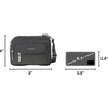 image:imageBaggallini Triple Zip Small Crossbody Bag for Women  Lightweight Convertible Fanny Pack Belt BagCharcoal