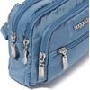 image:imageBaggallini Triple Zip Small Crossbody Bag for Women  Lightweight Convertible Fanny Pack Belt BagCornflower